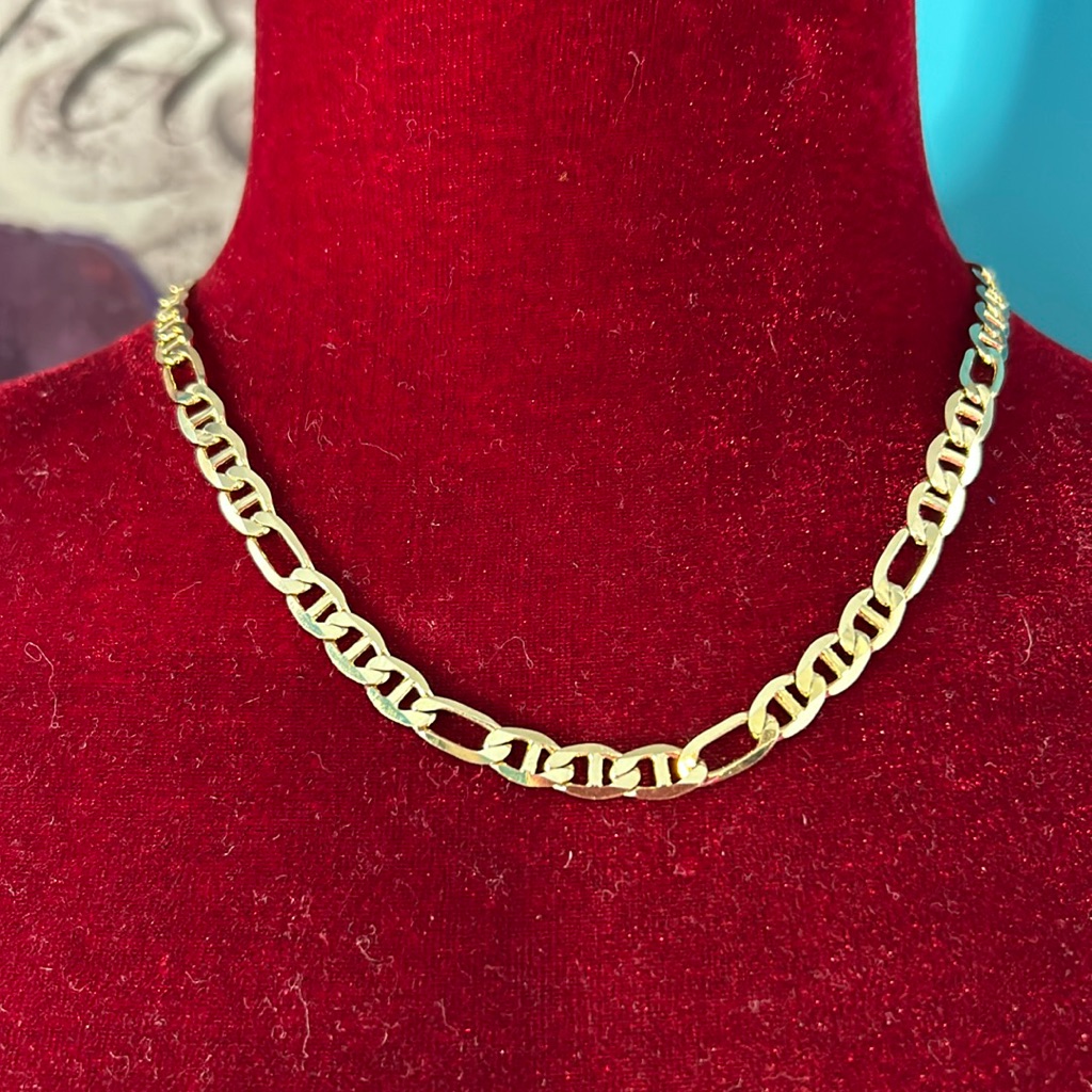 Thalia Sodi Princess Length Gold Tone Figaro Style Chain